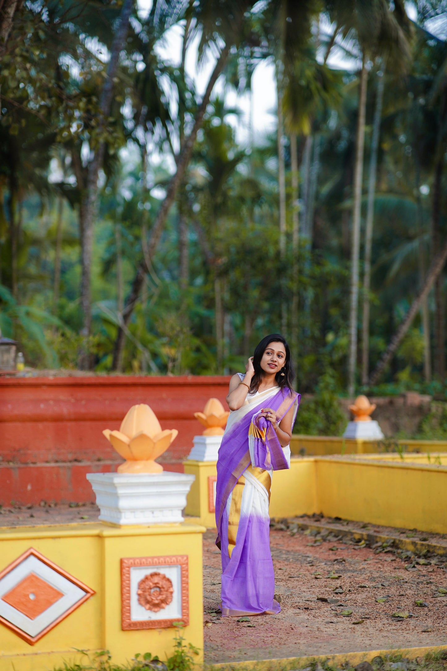 Tye and dye set mundu