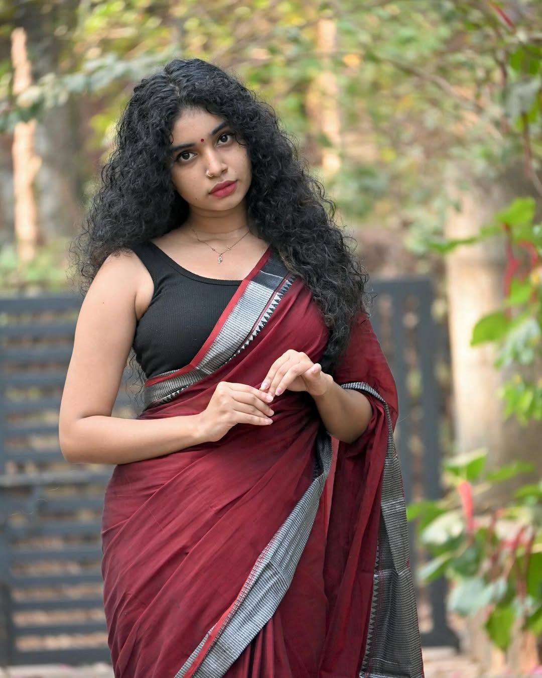 Silver patta border cotton saree