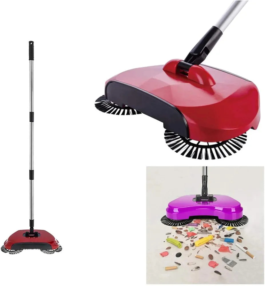 Magic Broom Floor Cleaner-Hand Push Rotating