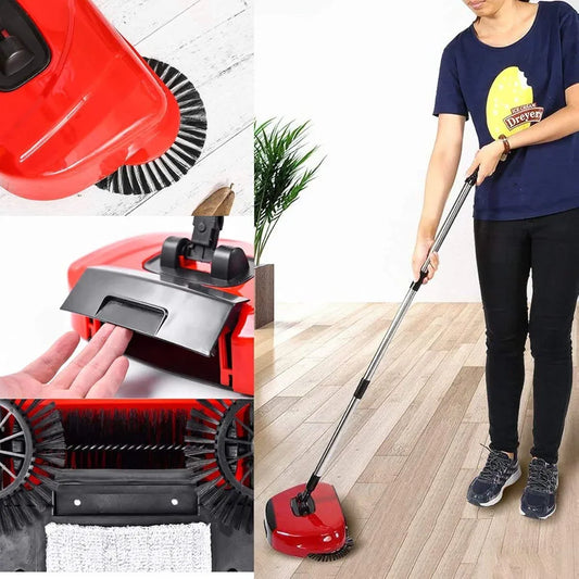 Magic Broom Floor Cleaner-Hand Push Rotating