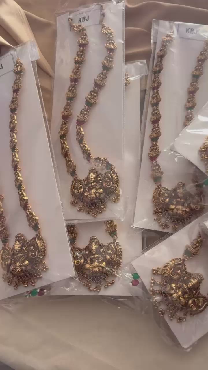 Lakshmi long haram necklace