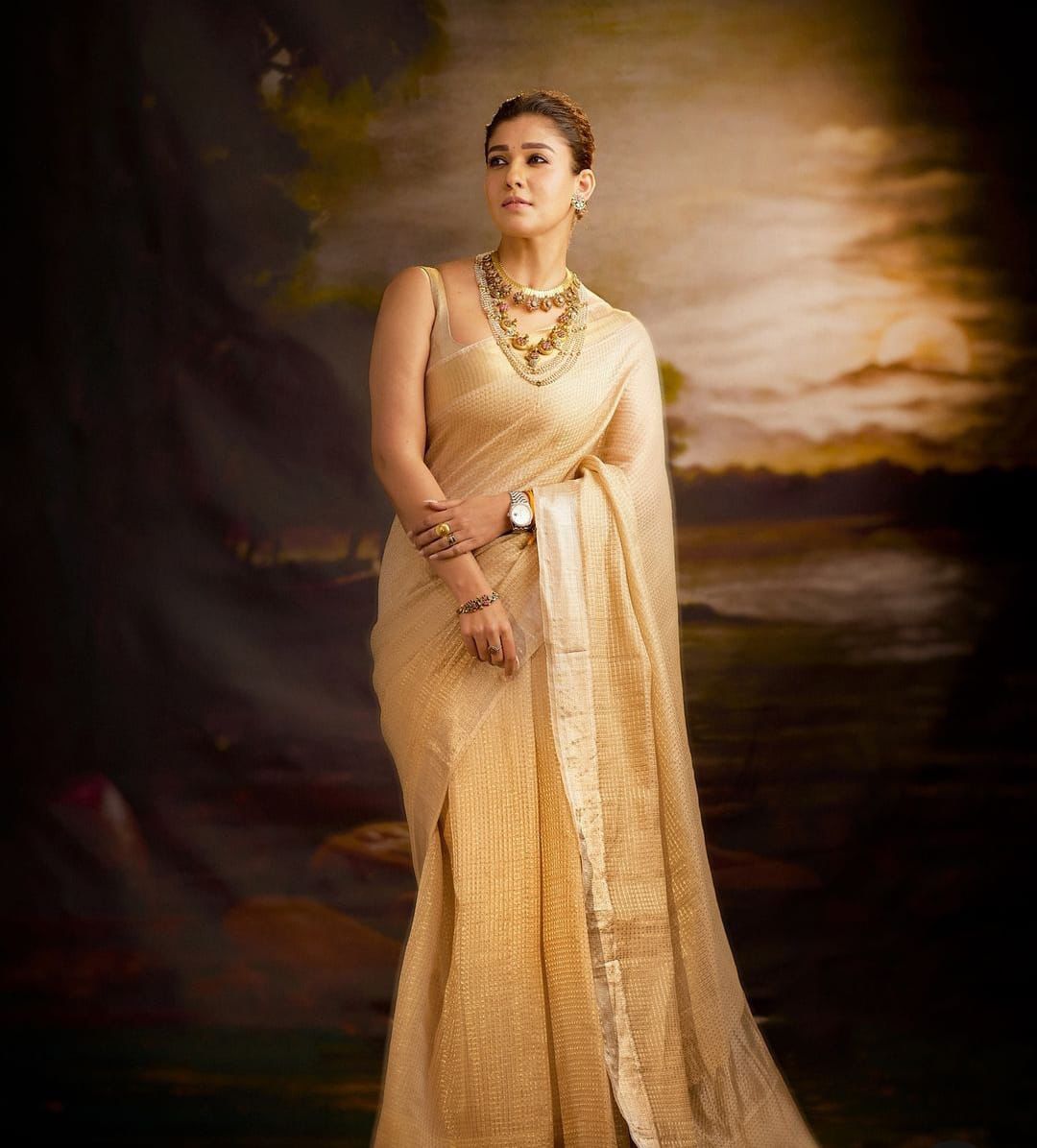 Nayanthara ambani wedding saree