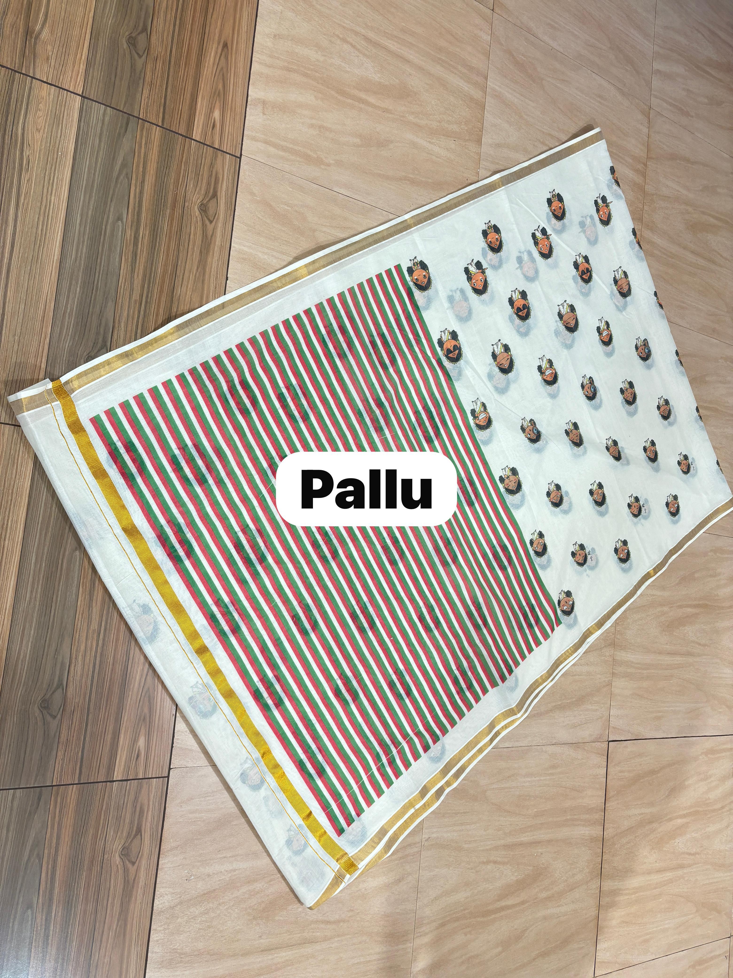 Peraly maany inspired doodle cotton saree