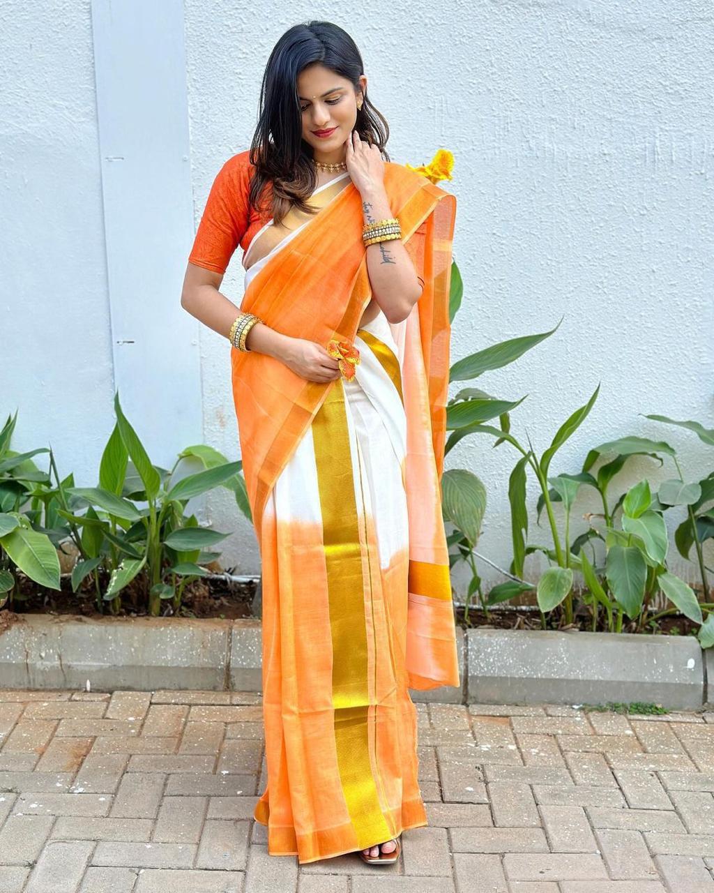 Tye and dye set mundu