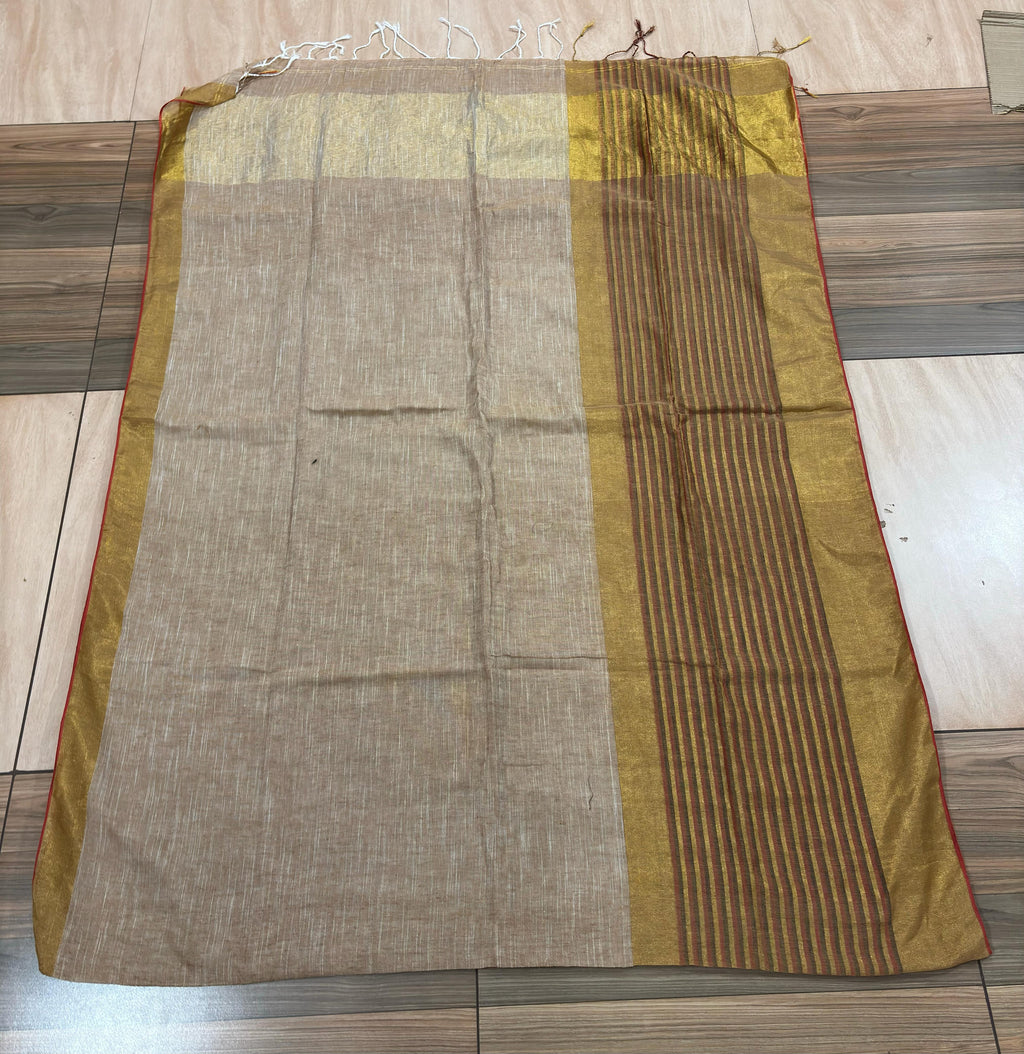 Anushree Inspired Linen Saree