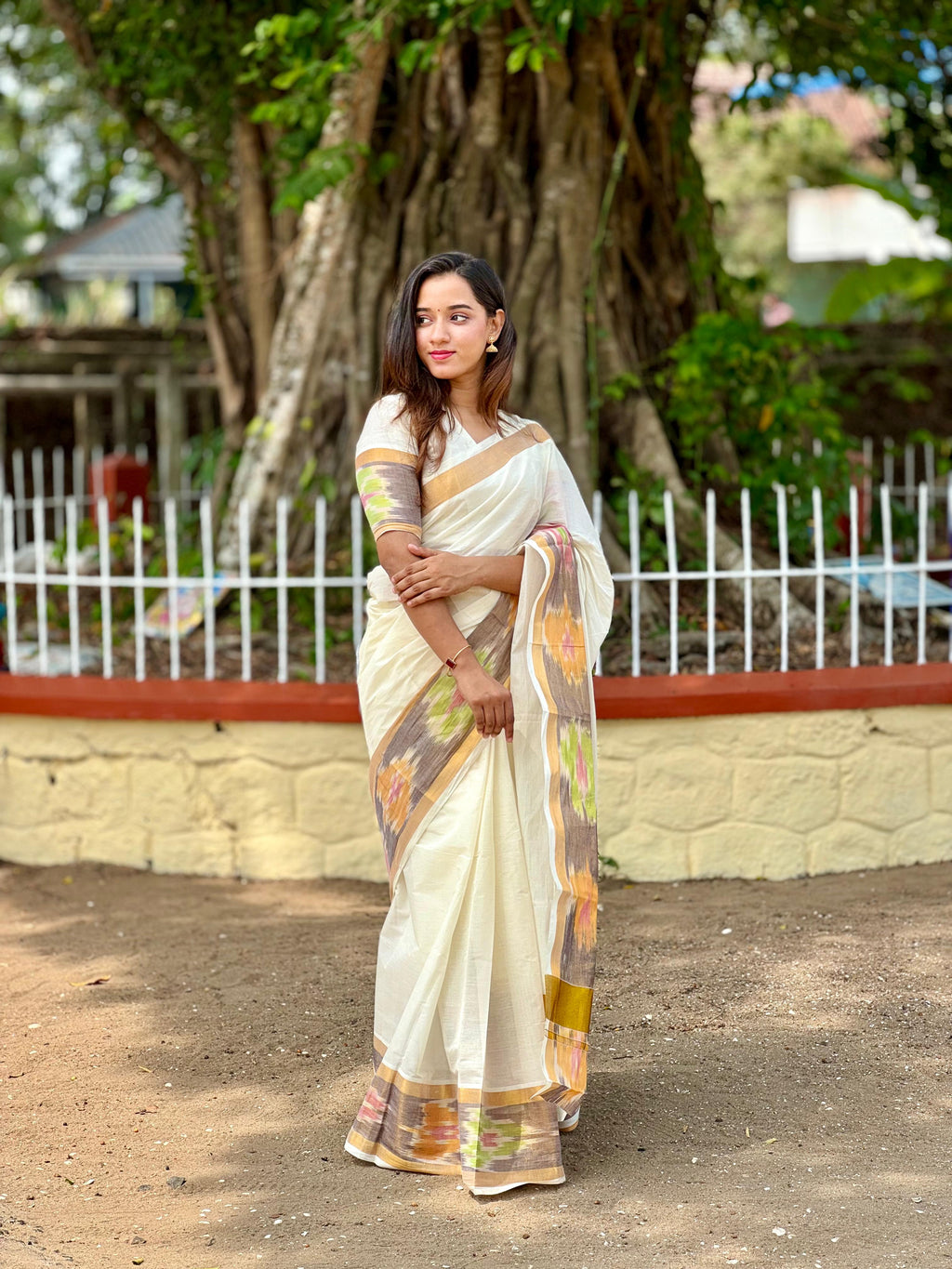 Pochampally border Kerala saree