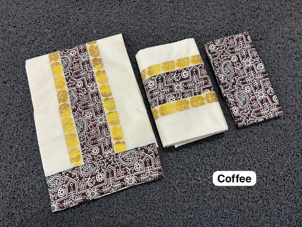 Ajrak set mundu with blouse 2.80