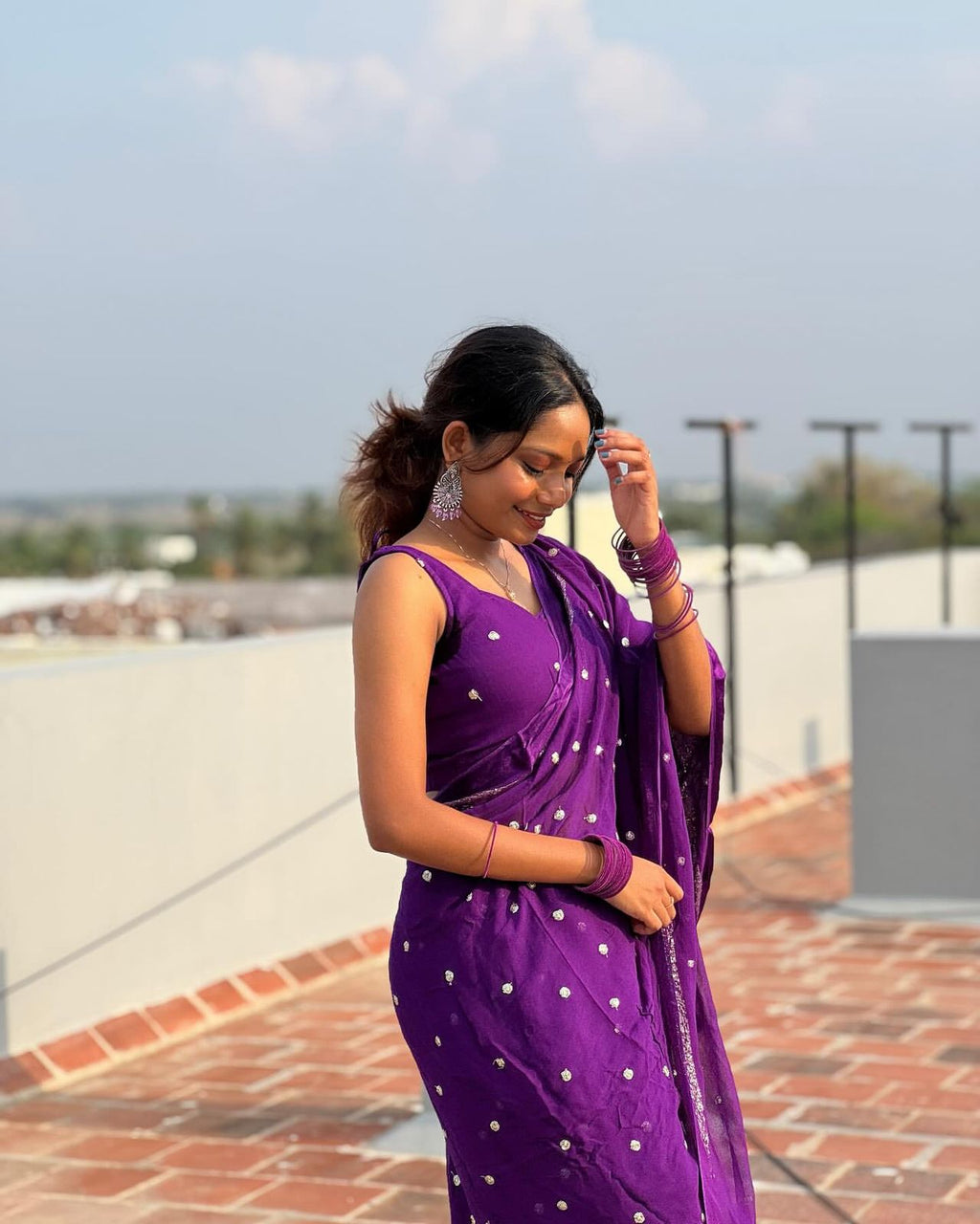 Trending Fancy Georgette saree