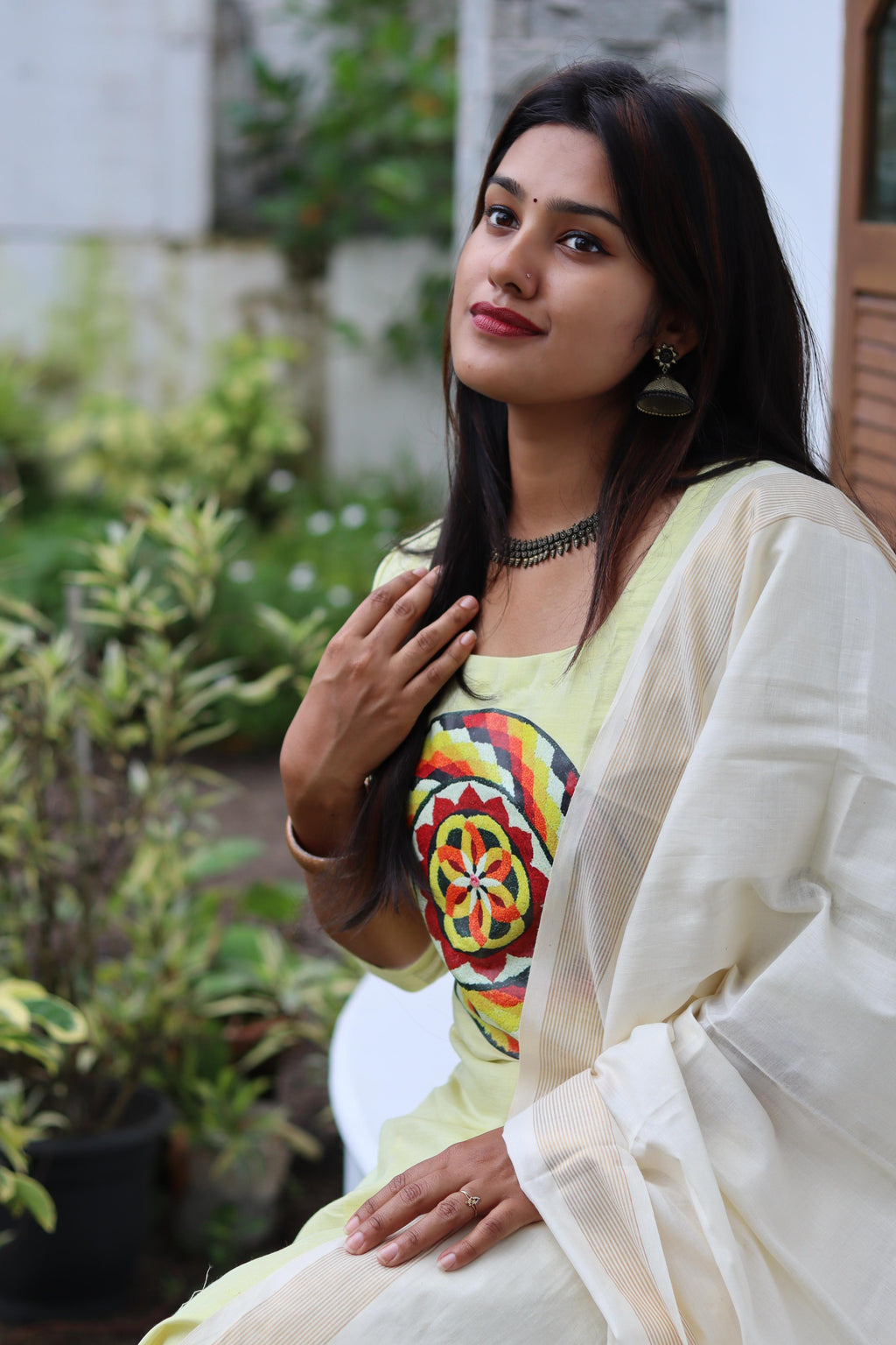 Athapookalam golden tissue full set material