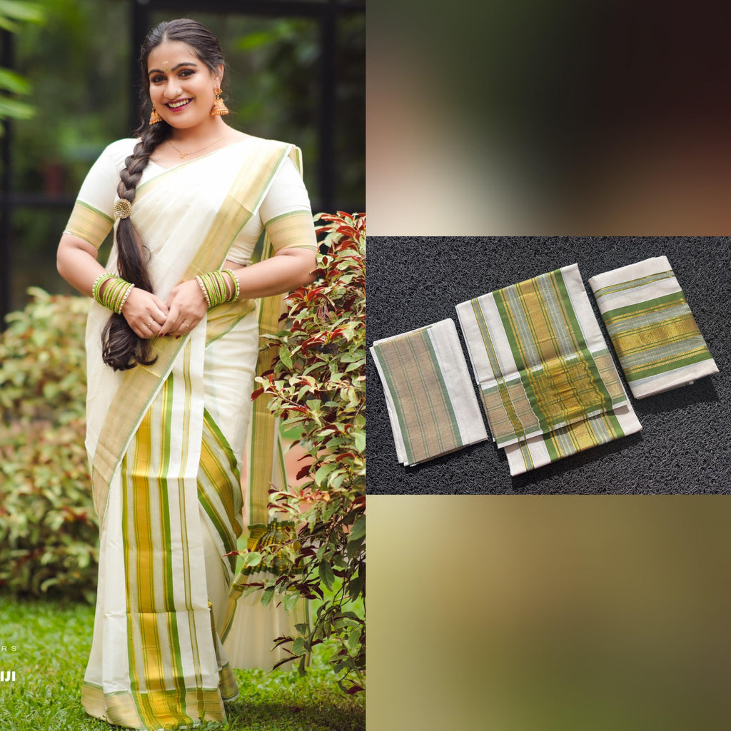 Manve premium Kara kasavu set mundu