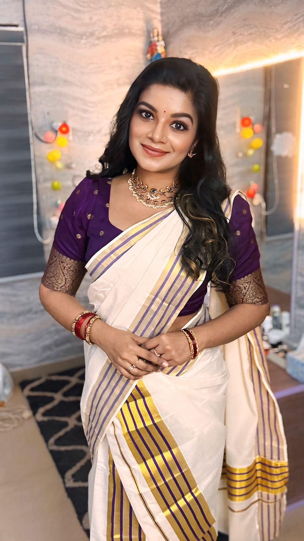 Golden vari set mund