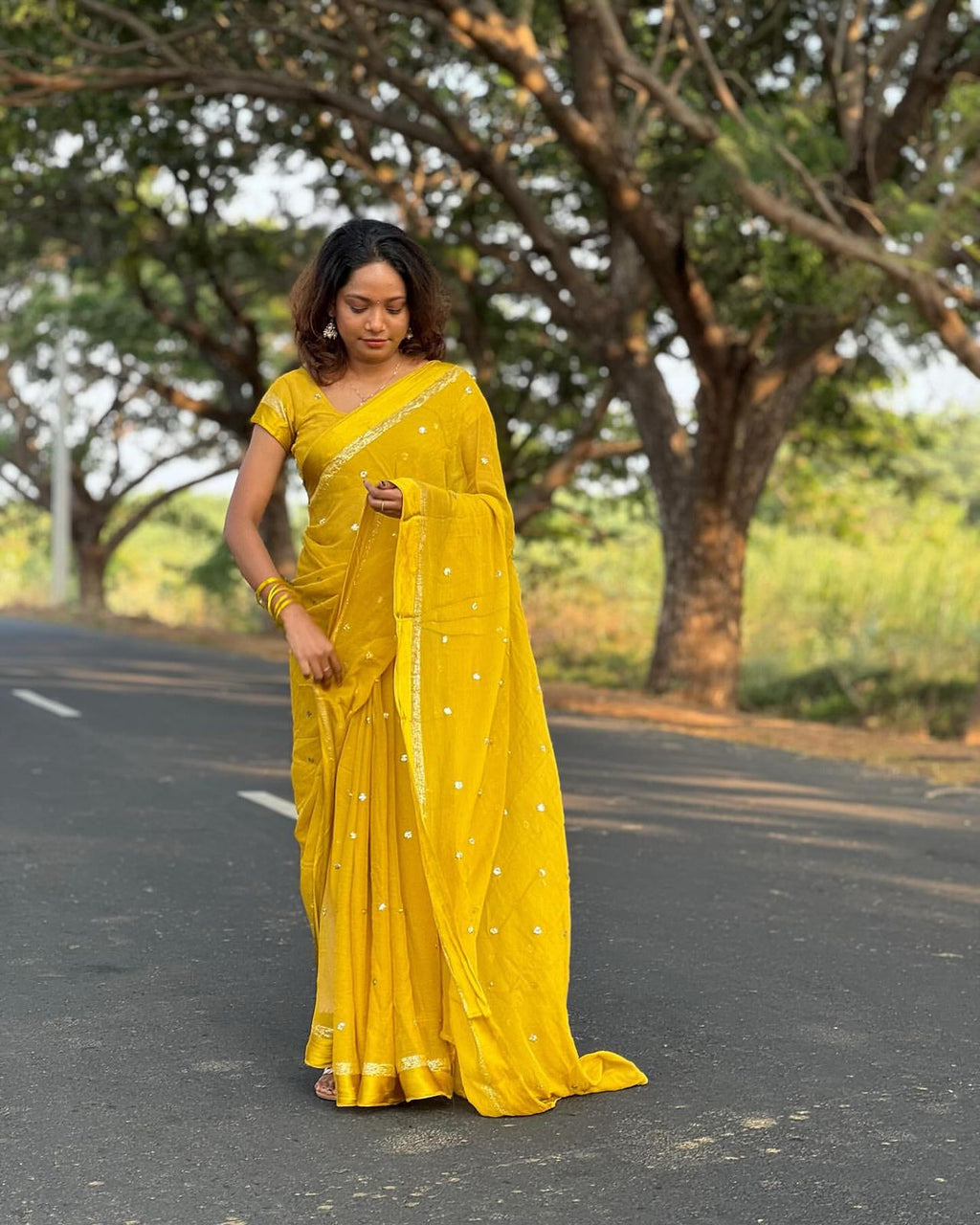 Trending Fancy Georgette saree