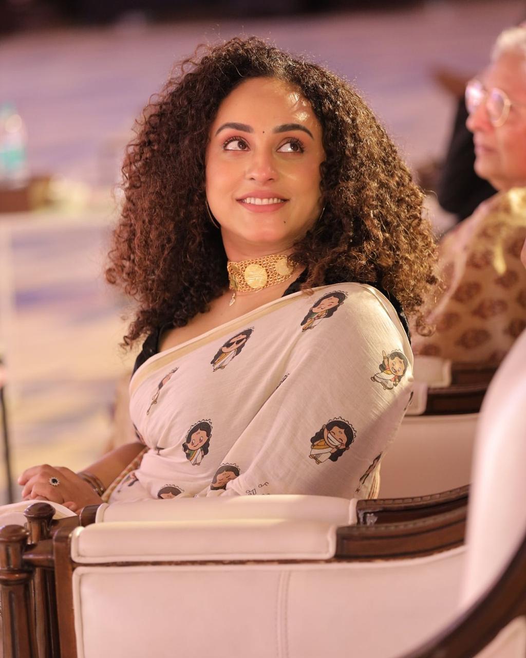 Peraly maany inspired doodle cotton saree