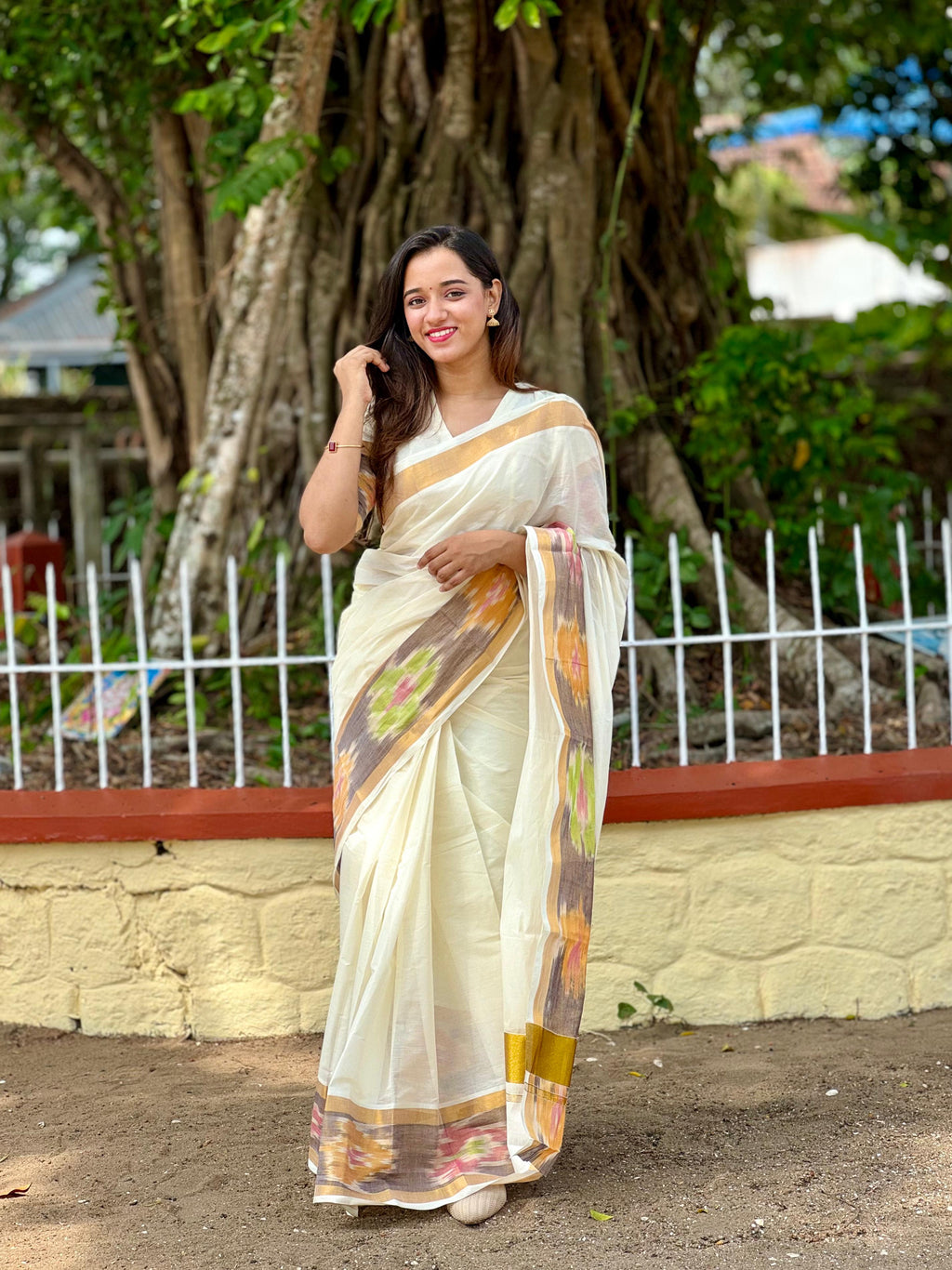 Pochampally border Kerala saree