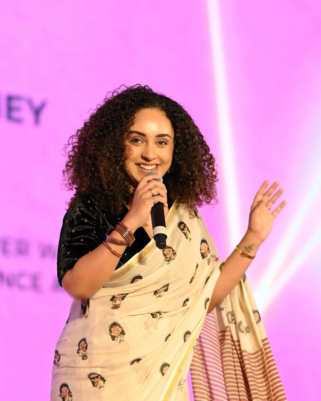 Peraly maany inspired doodle cotton saree