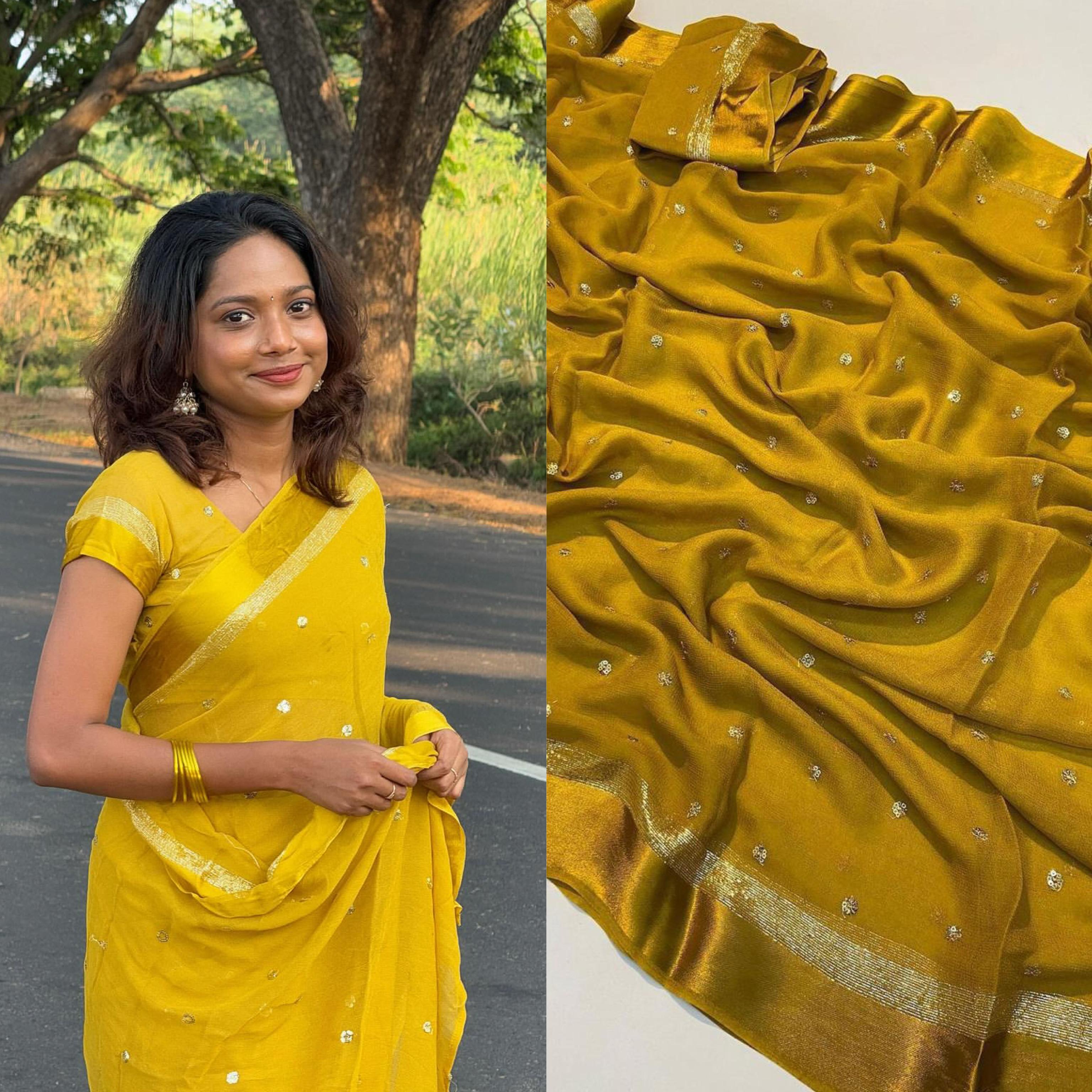 Trending Fancy Georgette saree