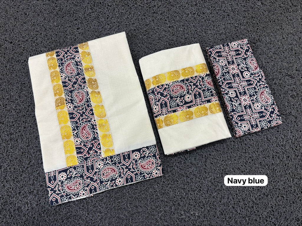 Ajrak set mundu with blouse 2.80