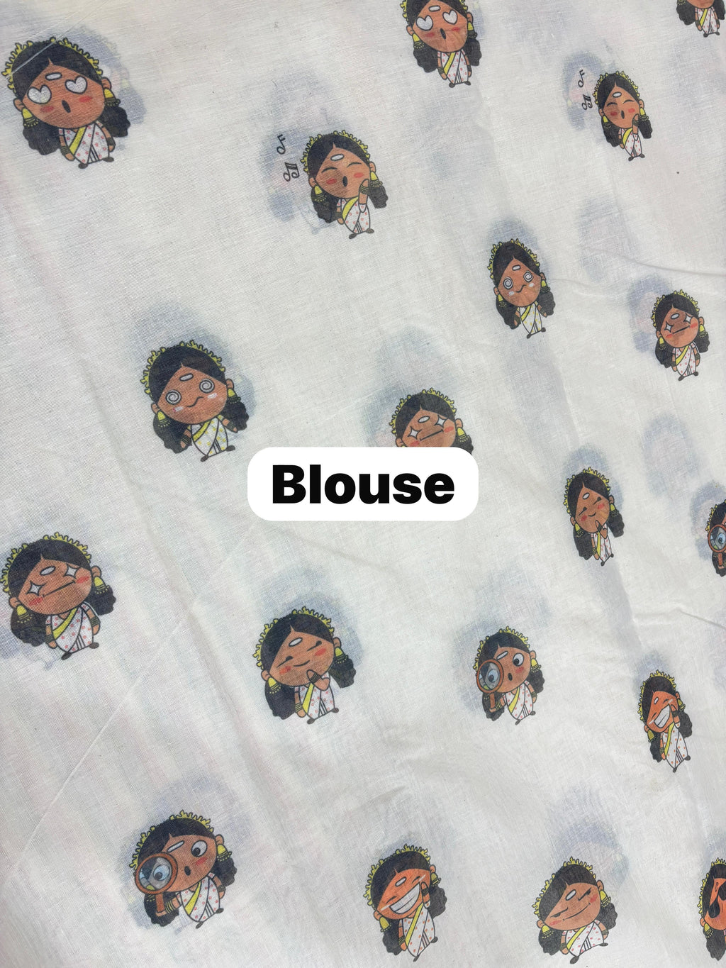 Peraly maany inspired doodle cotton saree