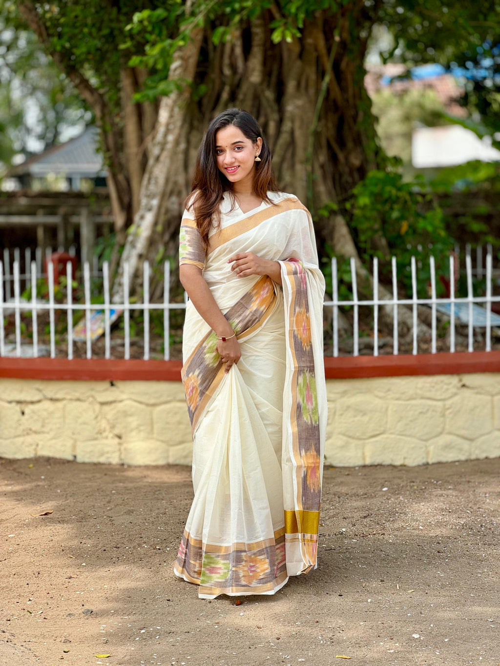 Pochampally border Kerala saree