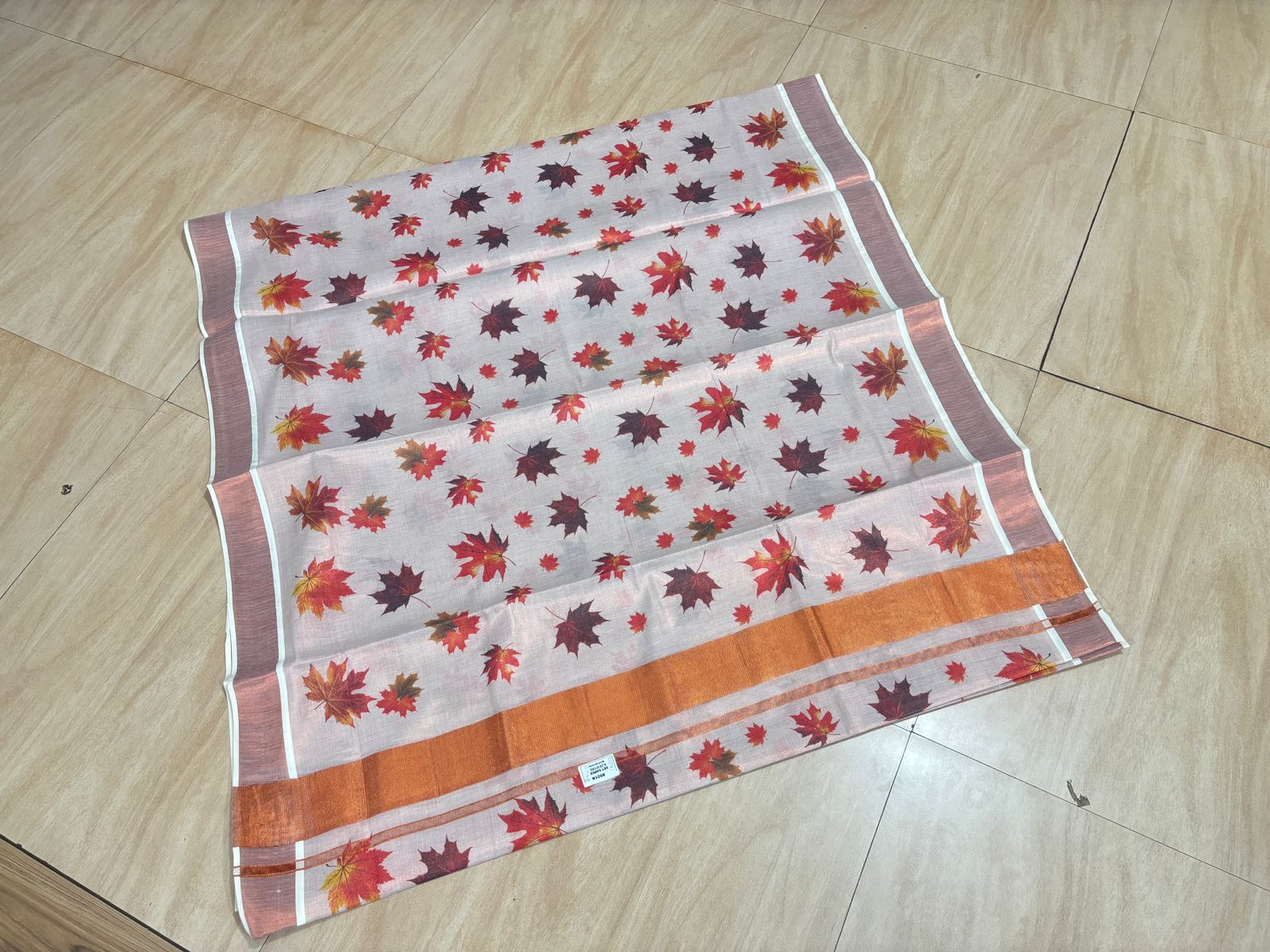 Maple digital print copper tissue