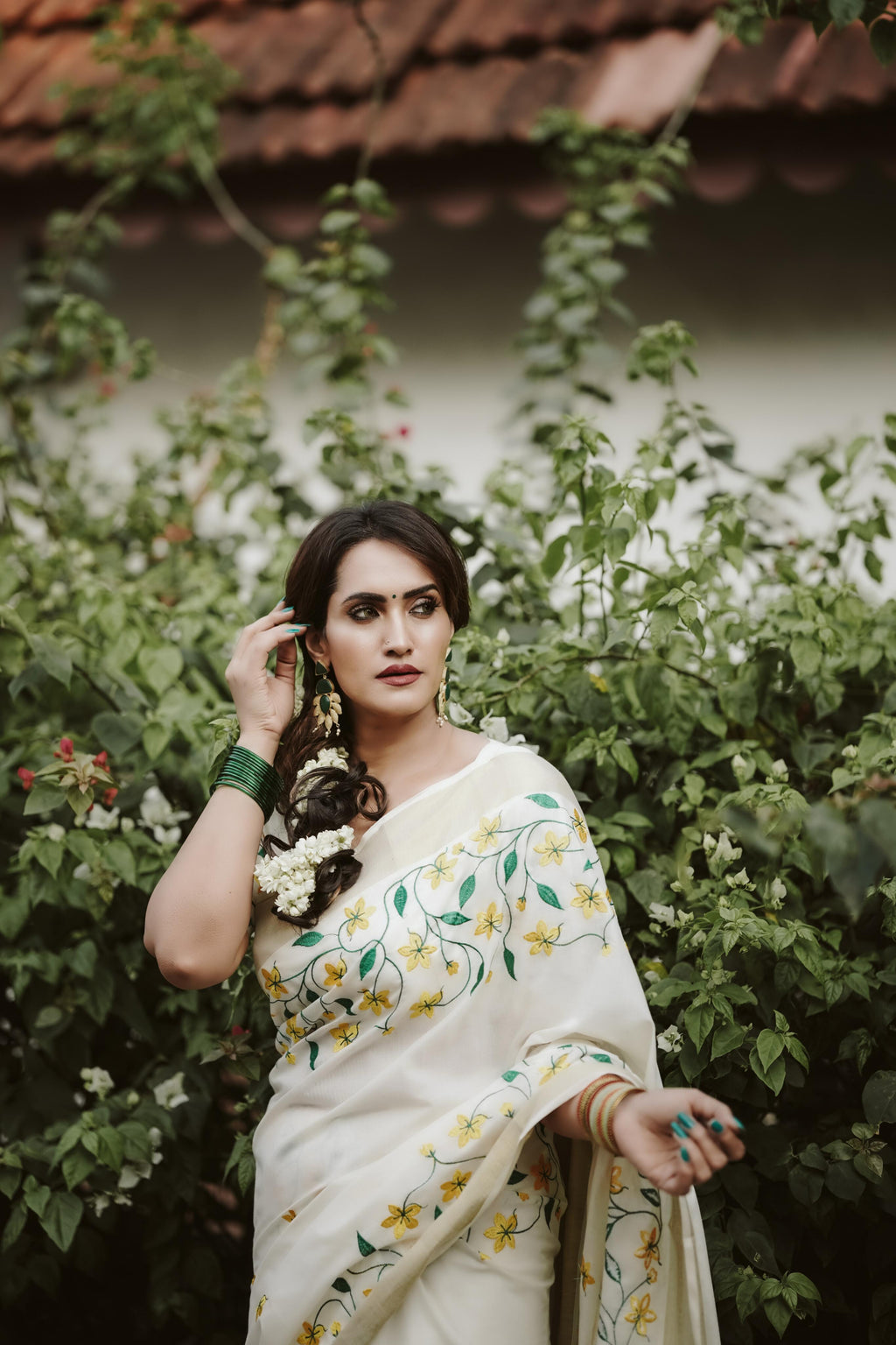 Kannikonna-2 Embroidery Cotton saree