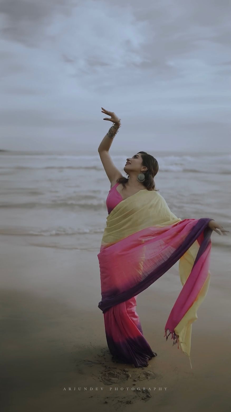 tye and dye borderless pure cotton saree