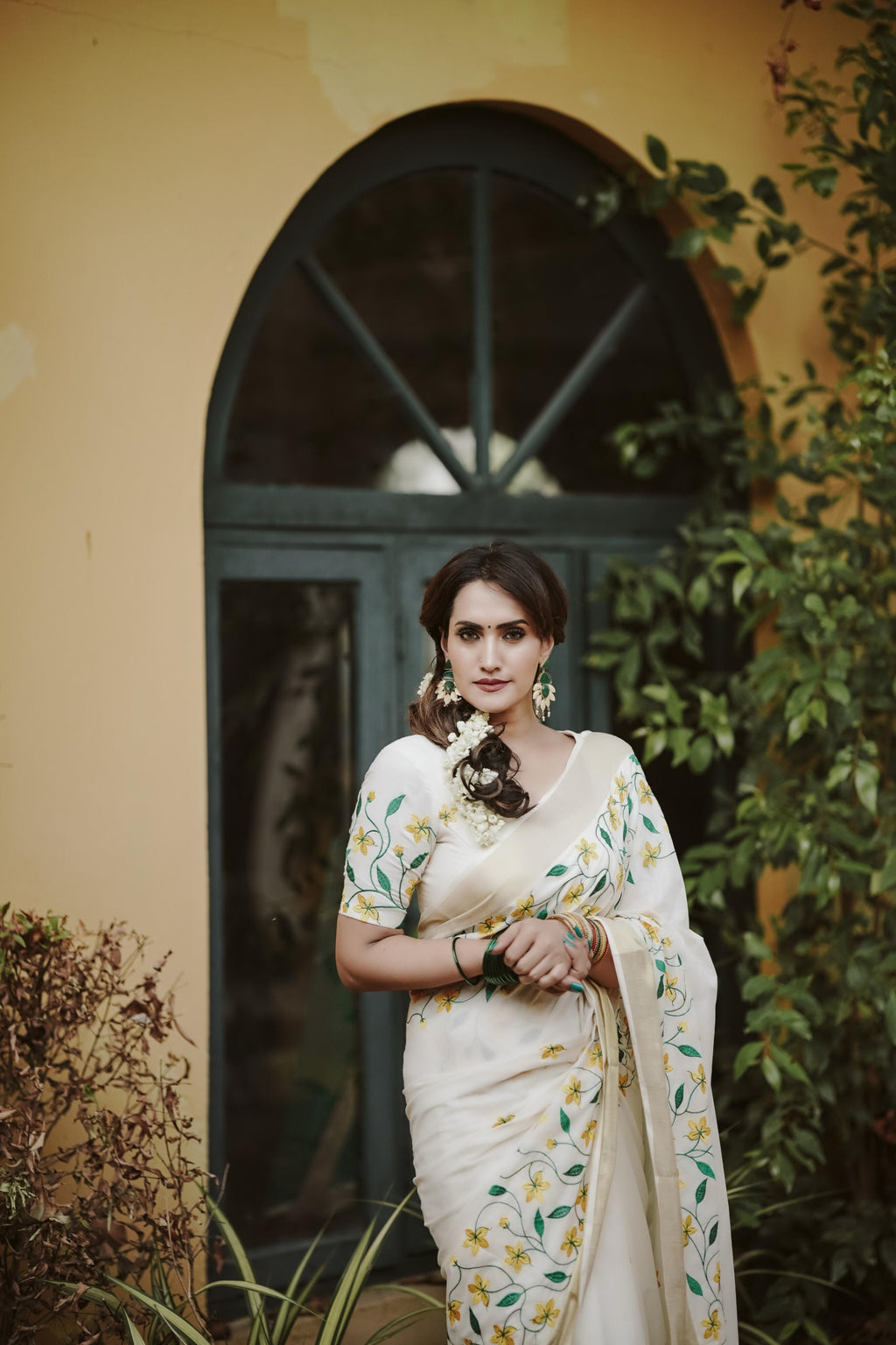 Kannikonna-2 Embroidery Cotton saree