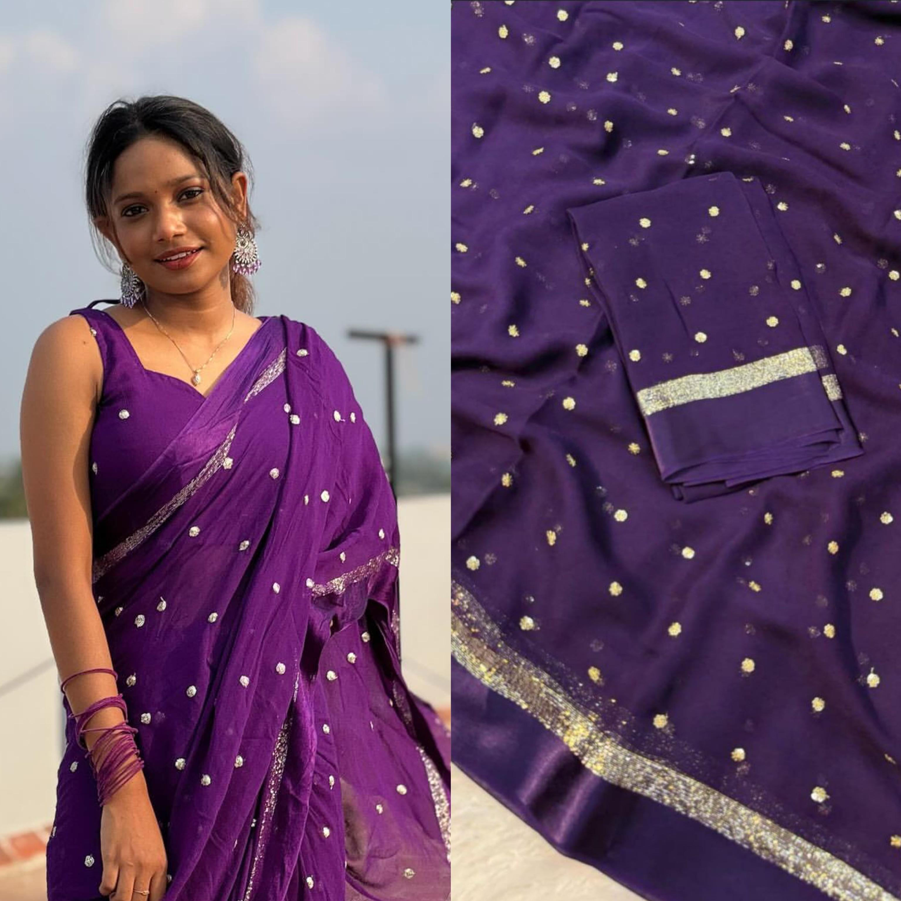 Trending Fancy Georgette saree