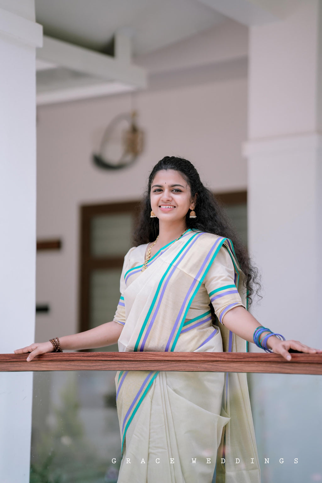 Multicolour handloom replica saree